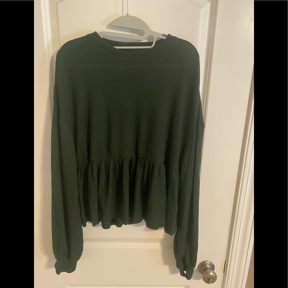 Green long sleeve shirt